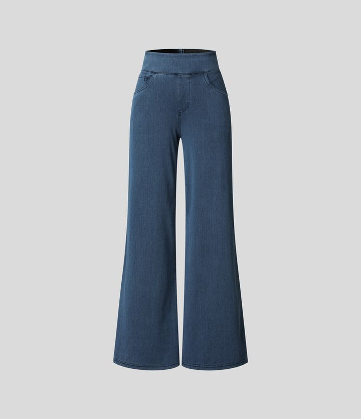 Flair | Casual Comfortbroek met Hoge Taille