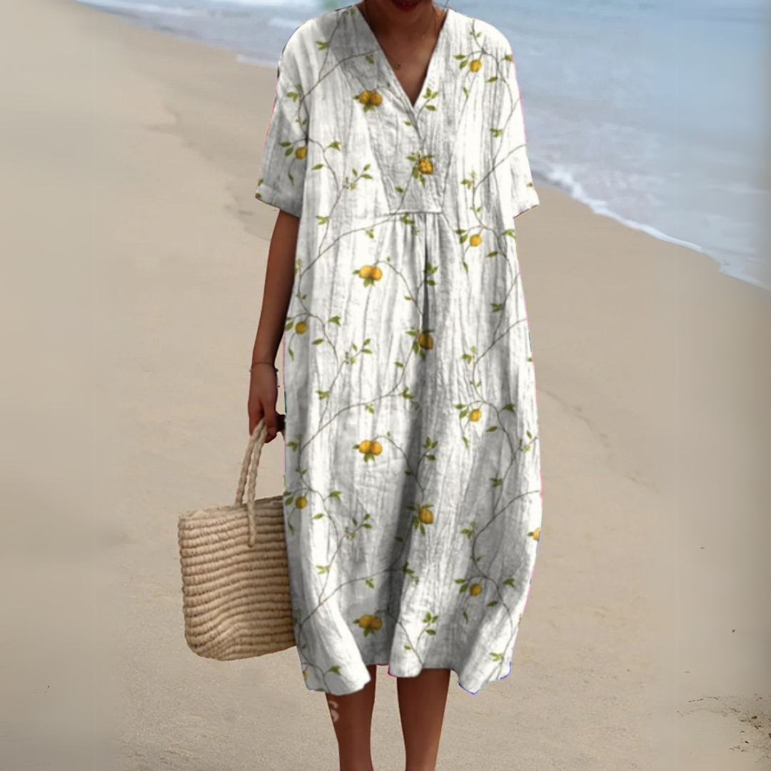 Florine | Romantische Maxi Jurk met Bloemenprint