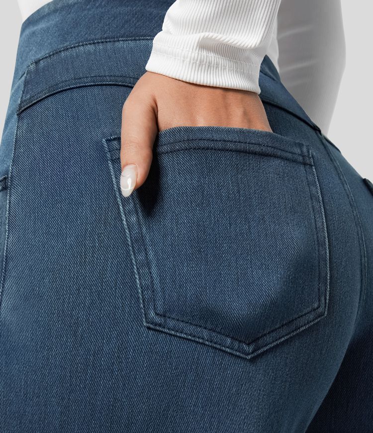 Flair | Casual Comfortbroek met Hoge Taille