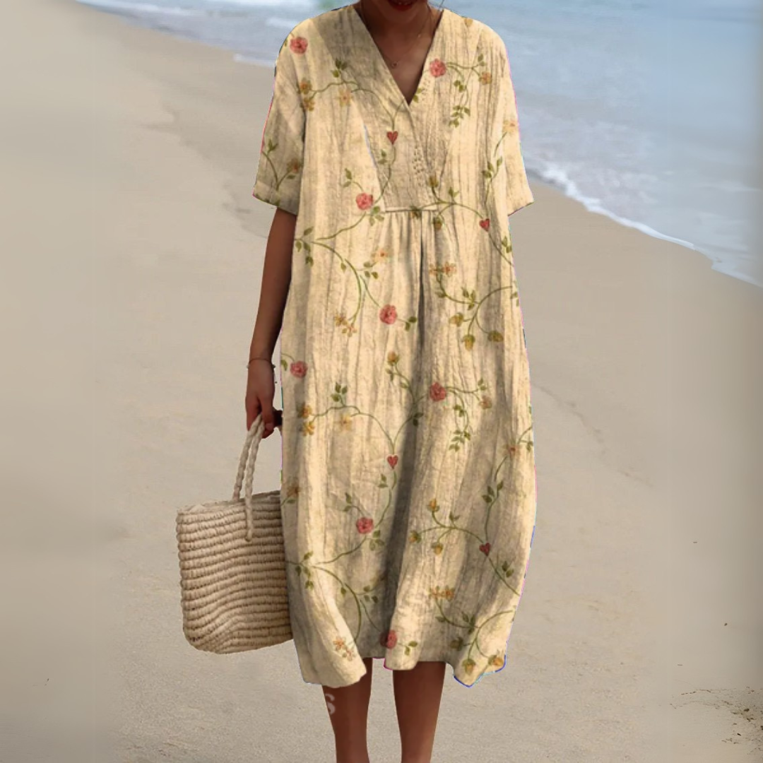 Florine | Romantische Maxi Jurk met Bloemenprint