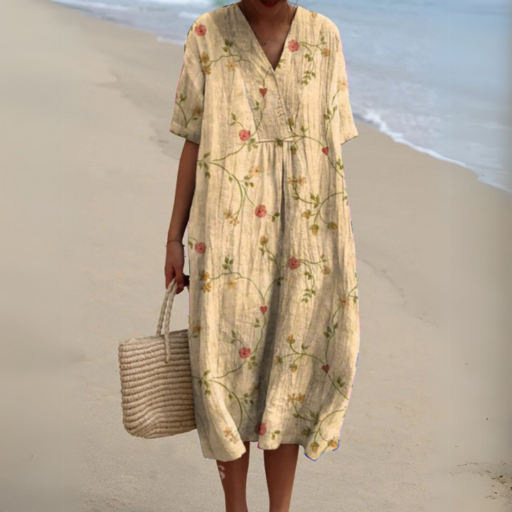 Florine | Romantische Maxi Jurk met Bloemenprint