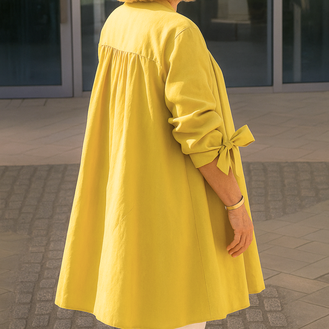 Claire™ | Elegante Blouse met Strikdetails aan de Mouwen