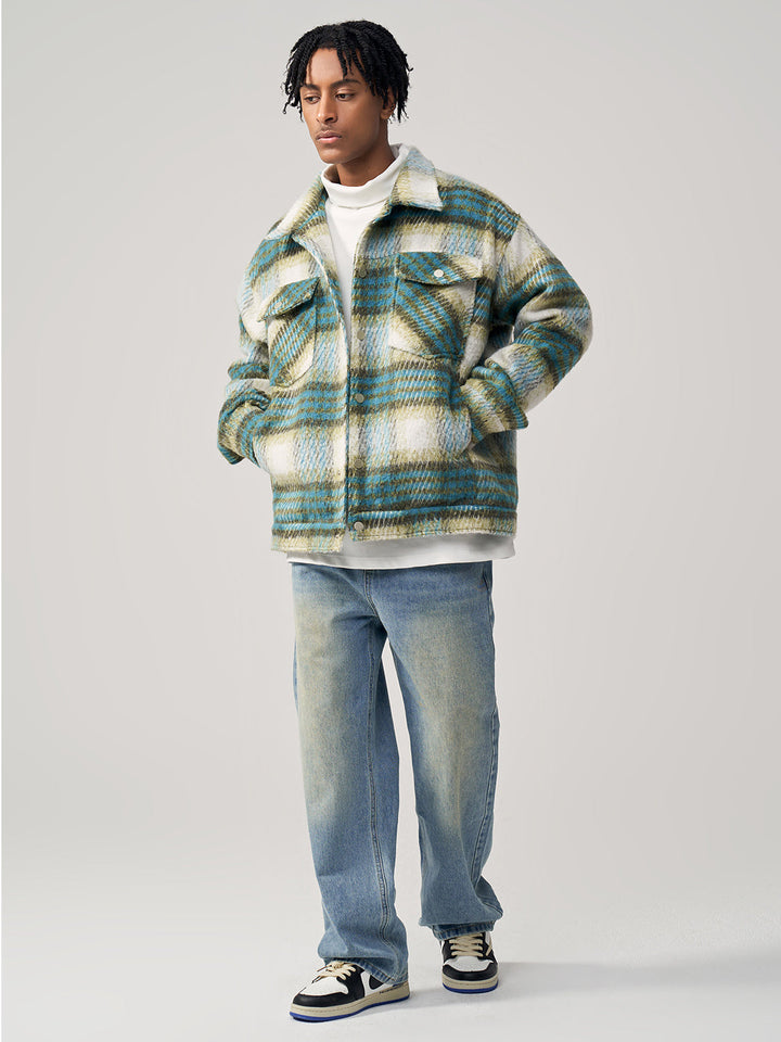 Nori™ | Comfortabel Geruit Overshirt van Wolmix – Losvallende Pasvorm