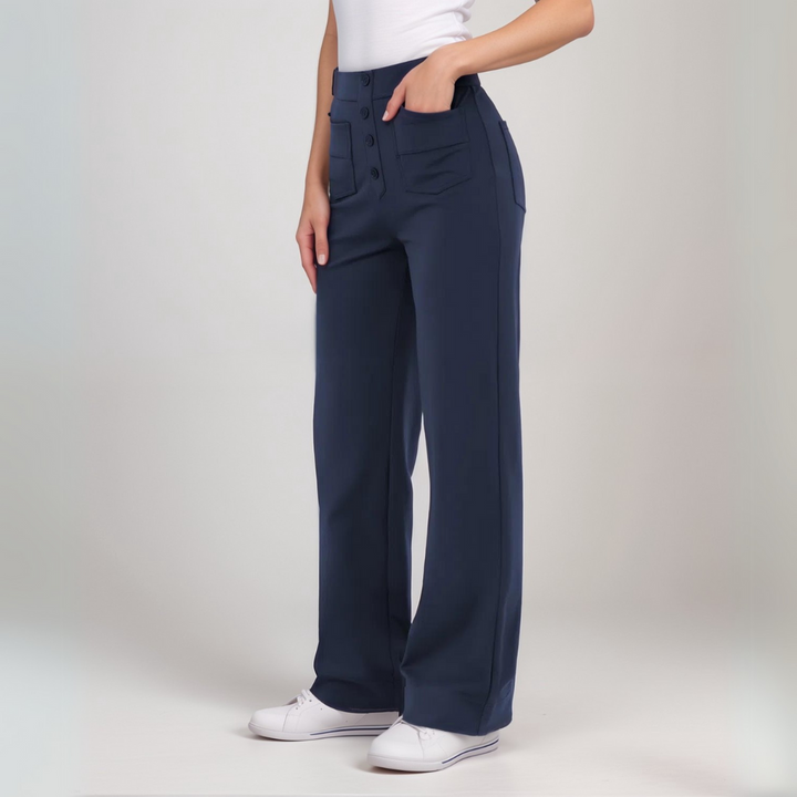 Liva – De ultieme high-waist stretchbroek voor elke dag. Stijlvol, comfortabel én 1+1 GRATIS!