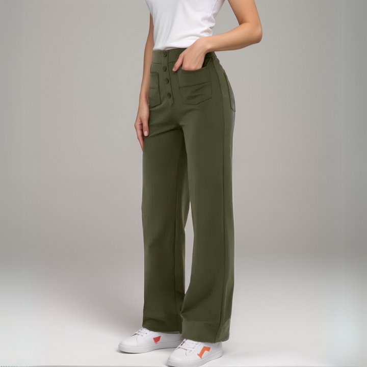 Liva – De ultieme high-waist stretchbroek voor elke dag. Stijlvol, comfortabel én 1+1 GRATIS!