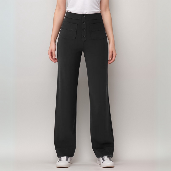Liva – De ultieme high-waist stretchbroek voor elke dag. Stijlvol, comfortabel én 1+1 GRATIS!