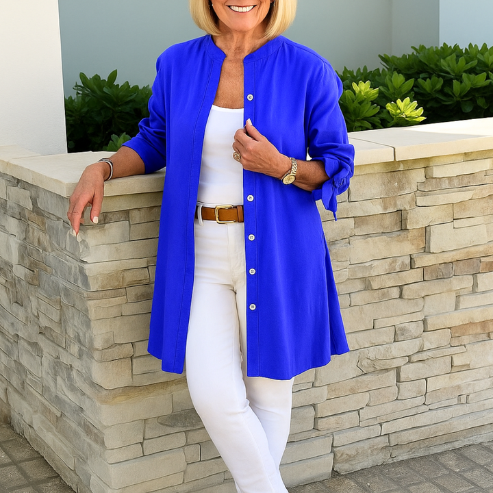 Claire™ | Elegante Blouse met Strikdetails aan de Mouwen