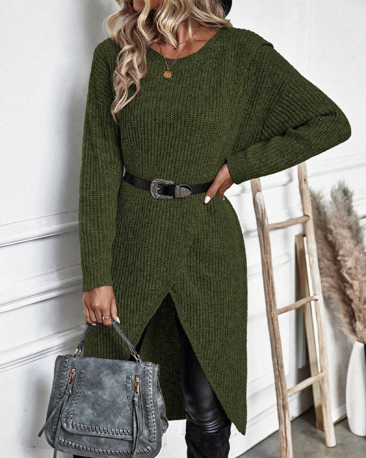 Serenna™ | Minimalistische Gebreide Trui-Jurk