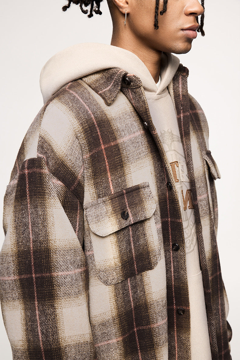 Haru™ | Oversized Ruitjas in Japanse Retrostijl – Flanellen Shacket