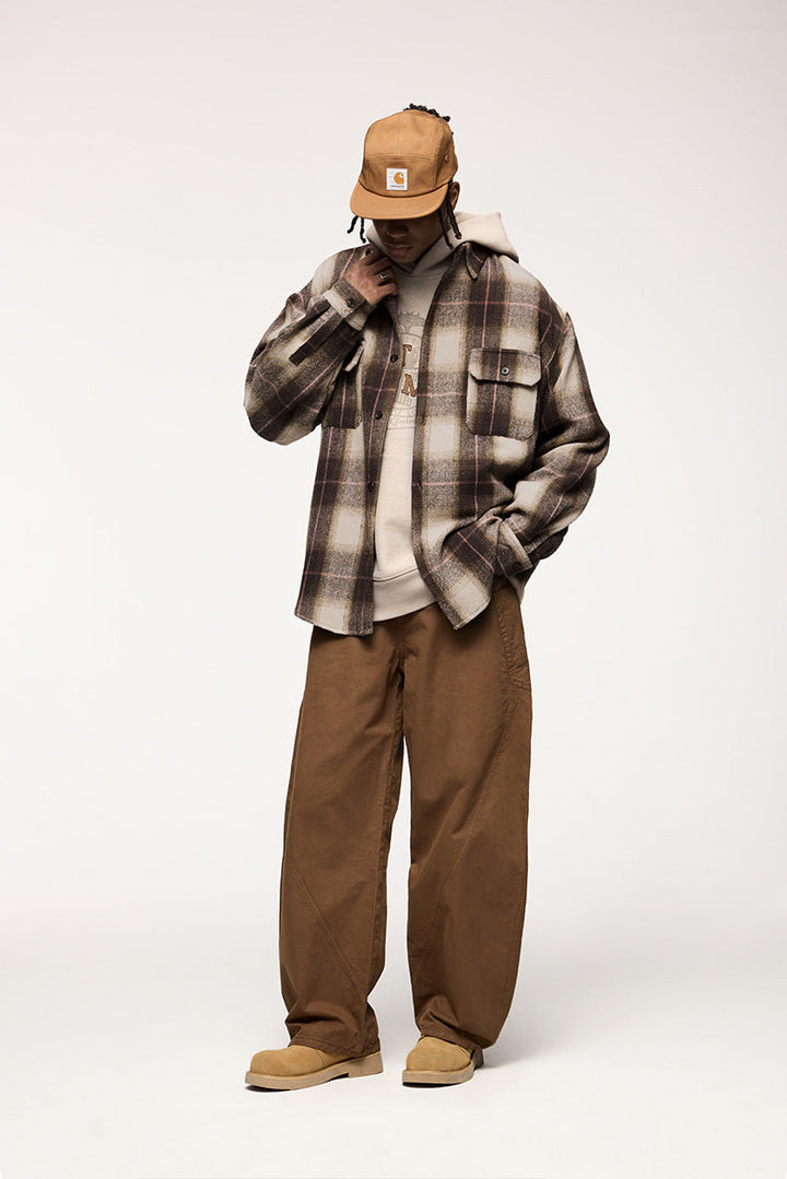 Haru™ | Oversized Ruitjas in Japanse Retrostijl – Flanellen Shacket