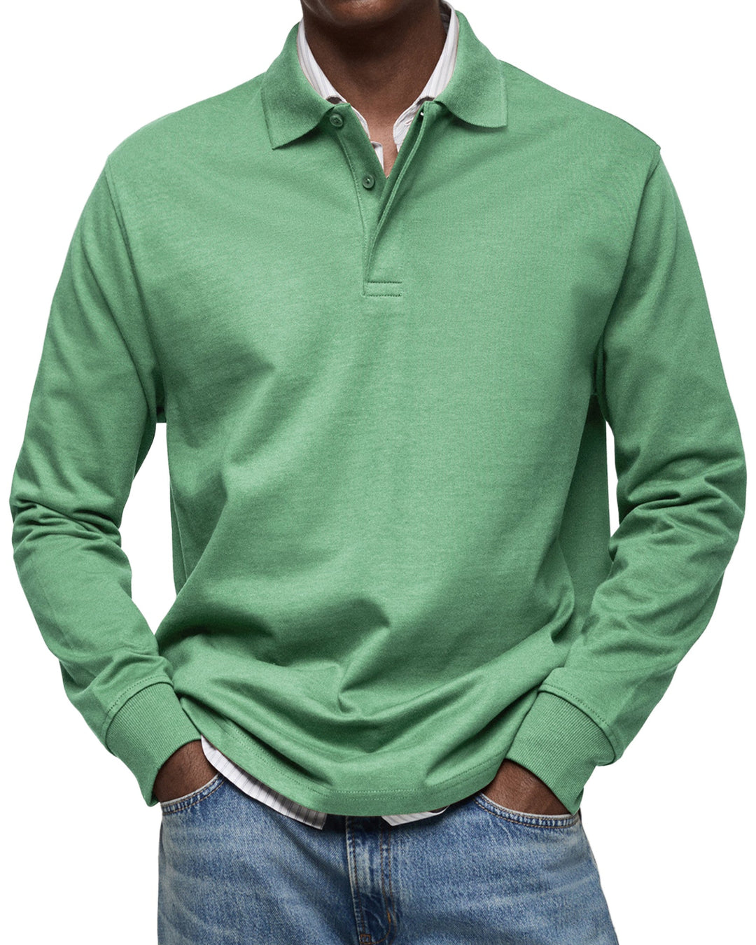 Maarten | Tijdloos poloshirt met lange mouwen