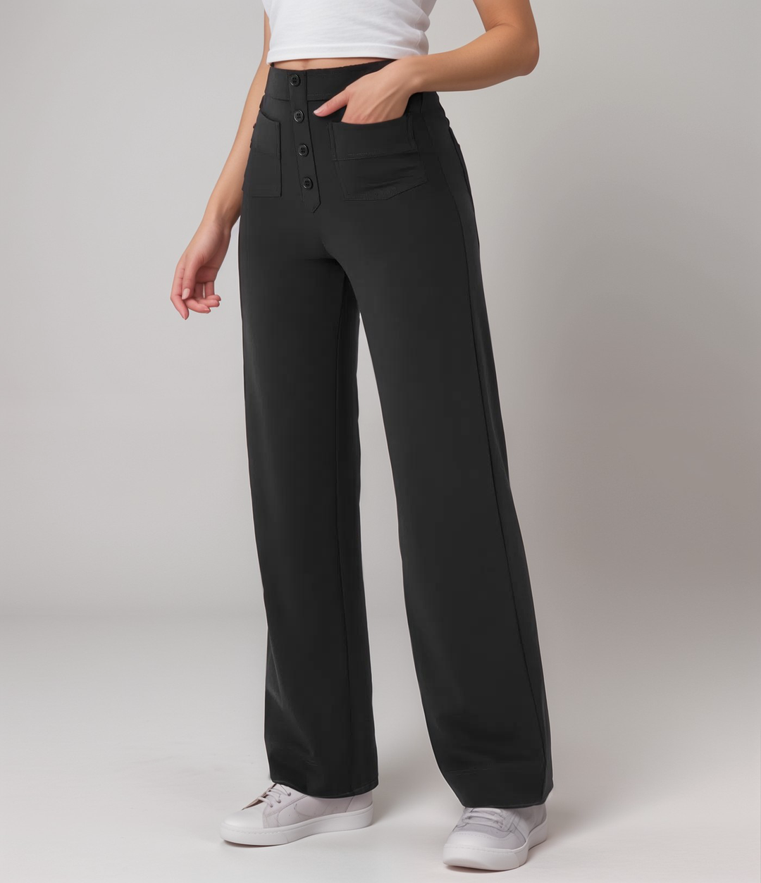 Liva – De ultieme high-waist stretchbroek voor elke dag. Stijlvol, comfortabel én 1+1 GRATIS!