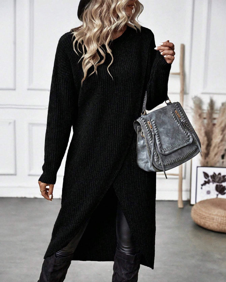 Serenna™ | Minimalistische Gebreide Trui-Jurk