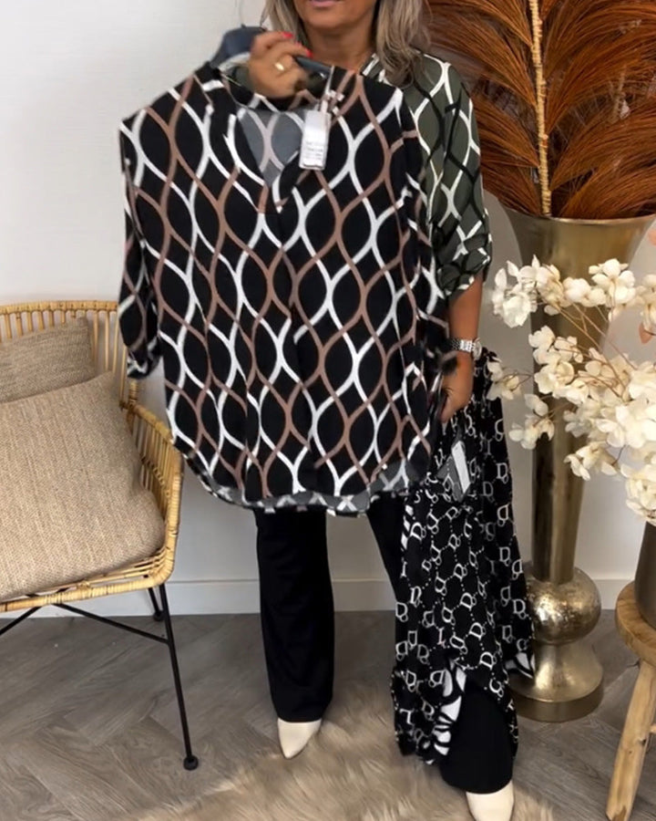 Anouk™ | Casual Blouse met Subtiel Elegant Patroon