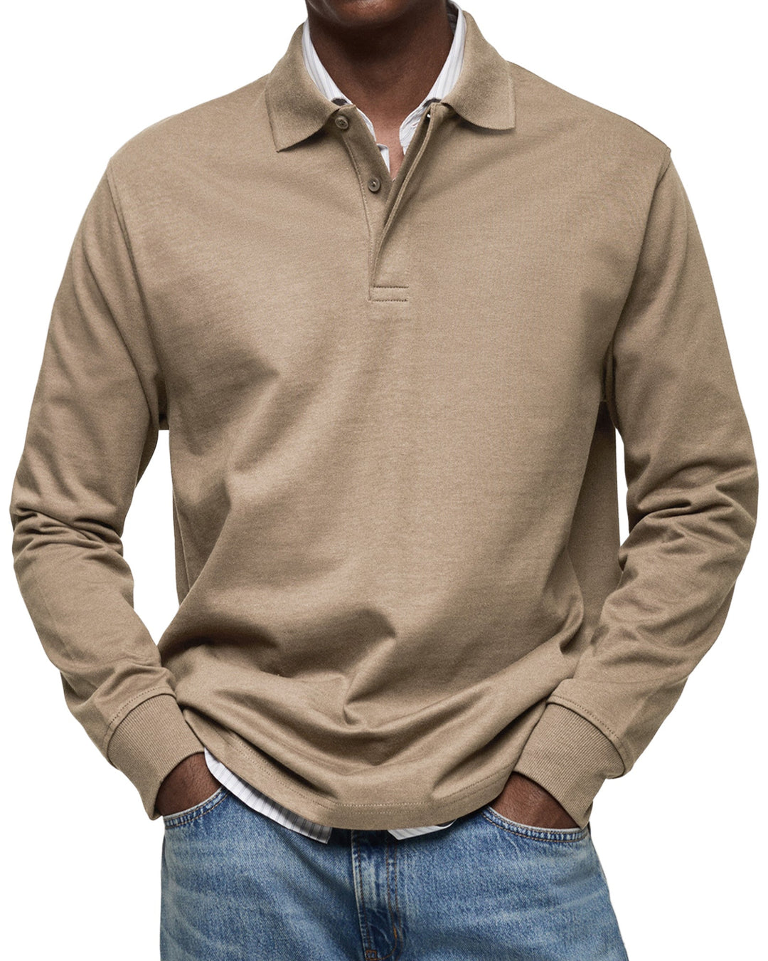 Maarten | Tijdloos poloshirt met lange mouwen