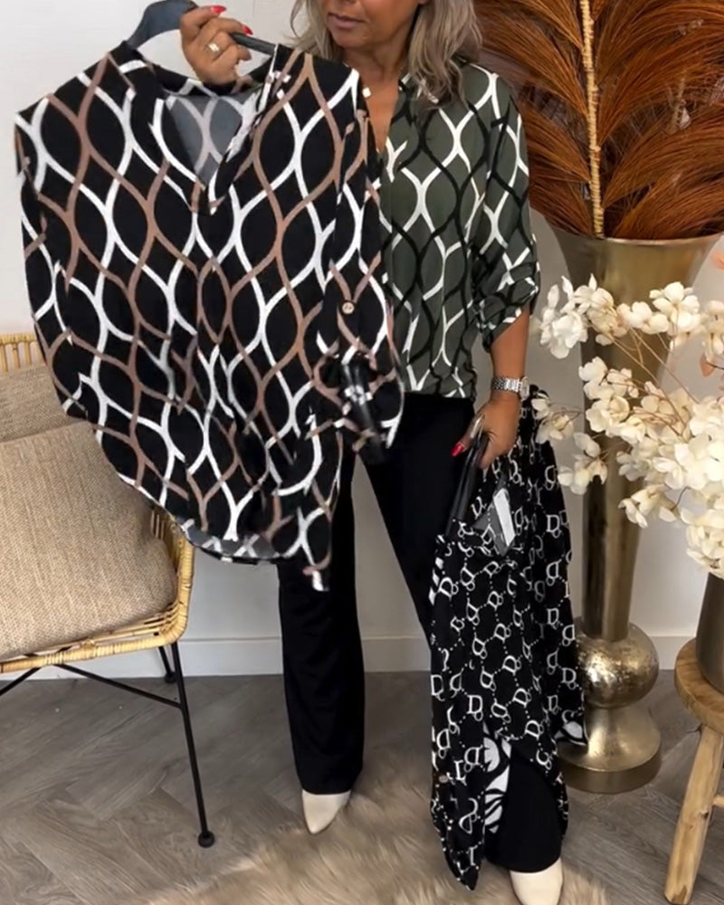 Anouk™ | Casual Blouse met Subtiel Elegant Patroon