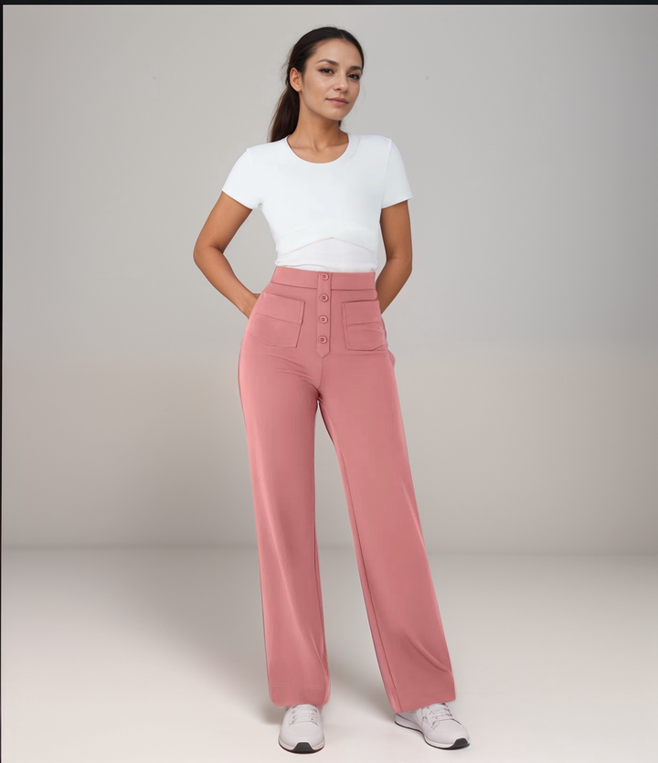 Liva – De ultieme high-waist stretchbroek voor elke dag. Stijlvol, comfortabel én 1+1 GRATIS!