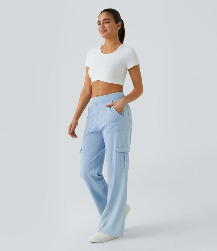 Kyana™ | Stretchy Cargo Jeans voor Vrouwen