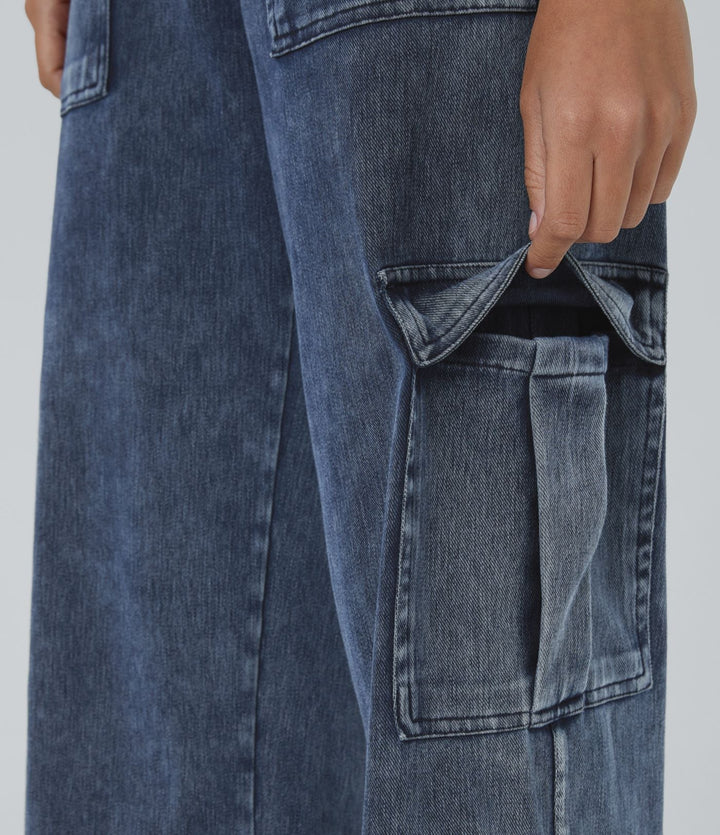 Kyana™ | Stretchy Cargo Jeans voor Vrouwen
