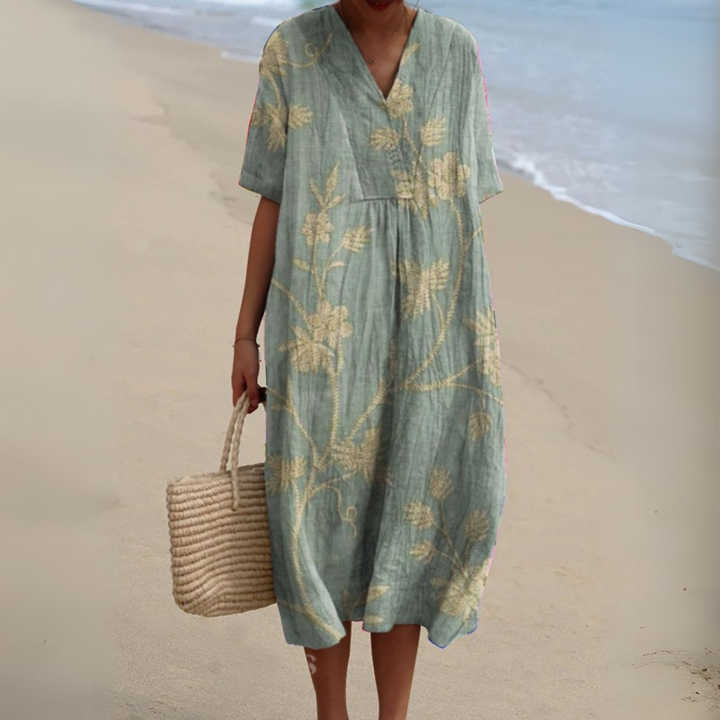 Florine | Romantische Maxi Jurk met Bloemenprint