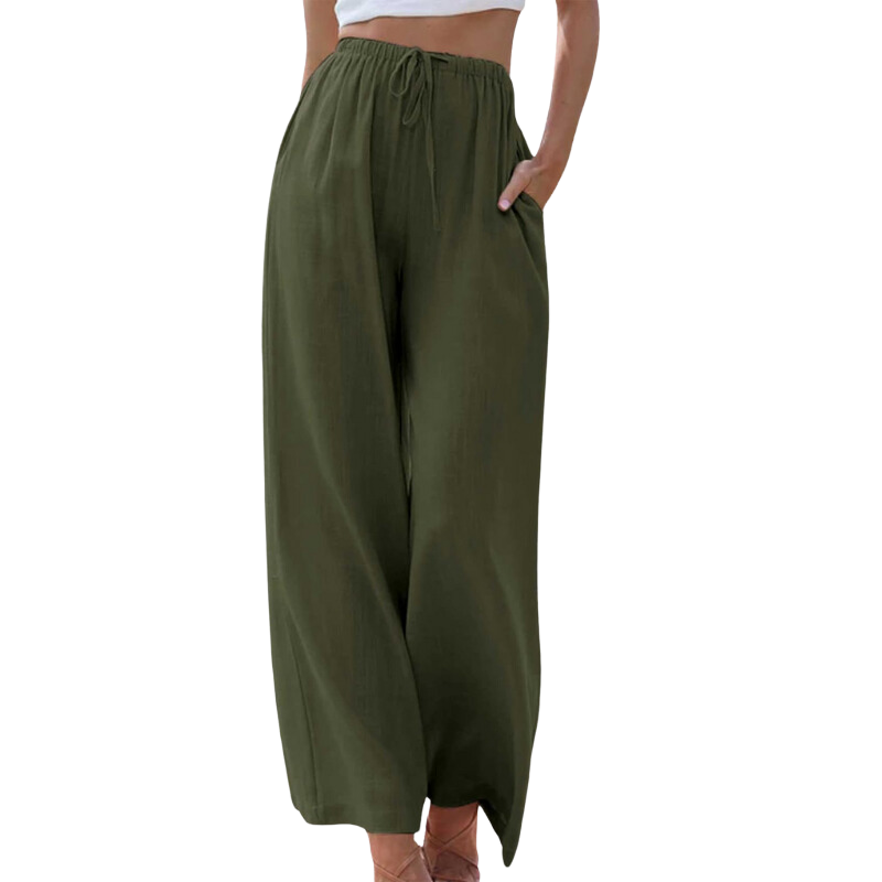Clara – Luchtige linnen-katoen broek