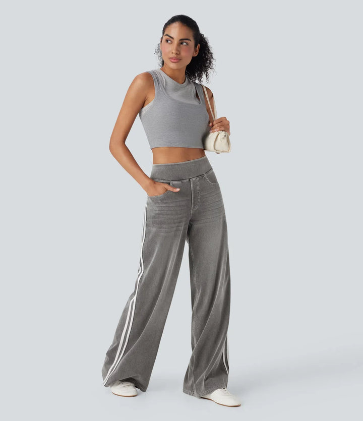 Elira™ | Zachte Comfortbroek met Diepe Zakken