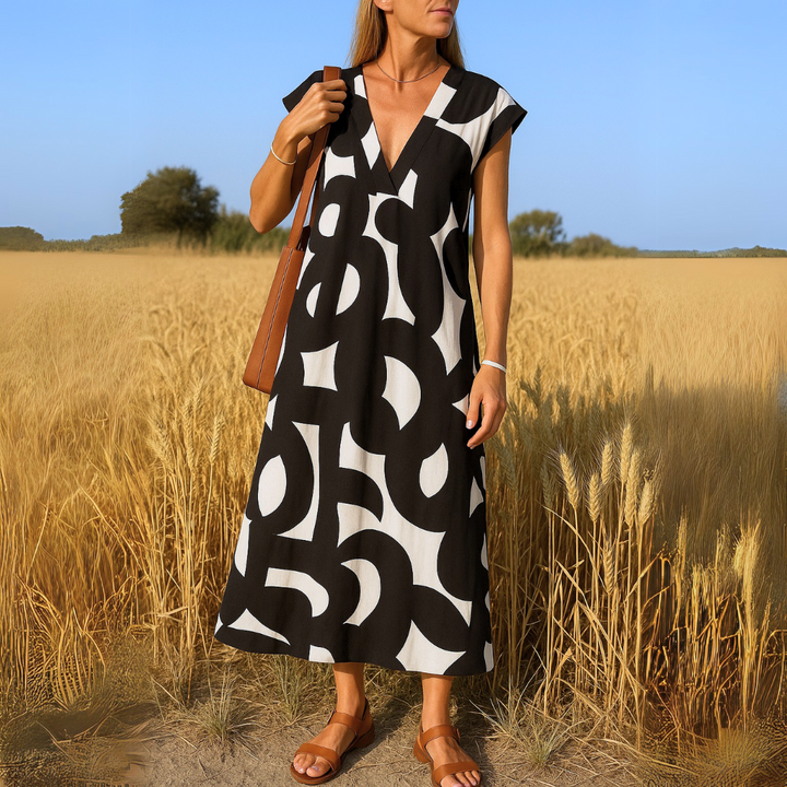 Celeste™ — Elegante V-hals Jurk