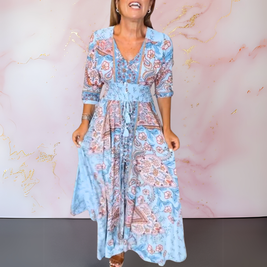 Lyra™ | Luchtige Zomerjurk met Elegante V-hals