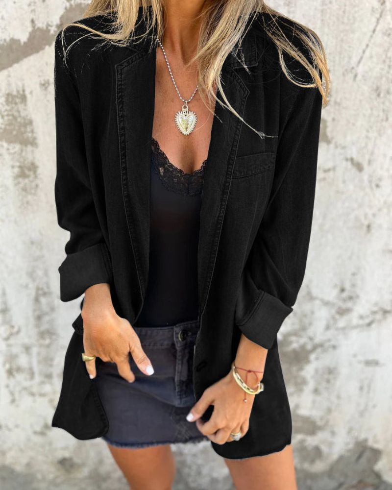 Jade® | Casual Denim Blazer