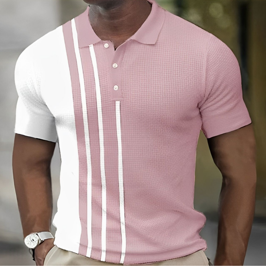 Elio™ | Heren Poloshirt met Stijlvolle Strepen – Slim Fit
