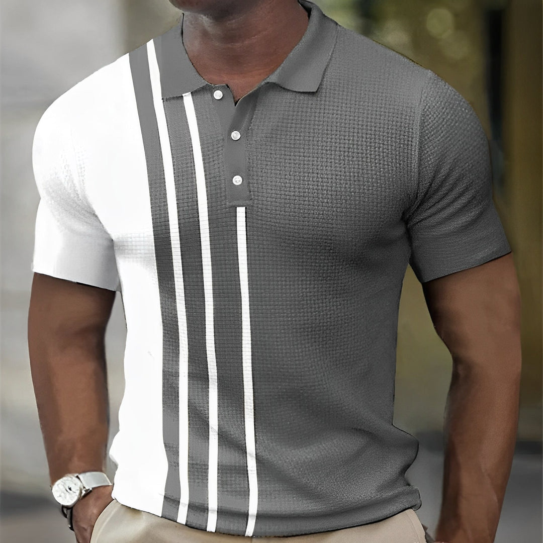 Elio™ | Heren Poloshirt met Stijlvolle Strepen – Slim Fit