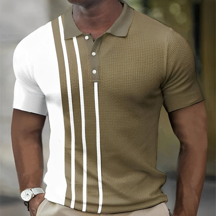 Elio™ | Heren Poloshirt met Stijlvolle Strepen – Slim Fit