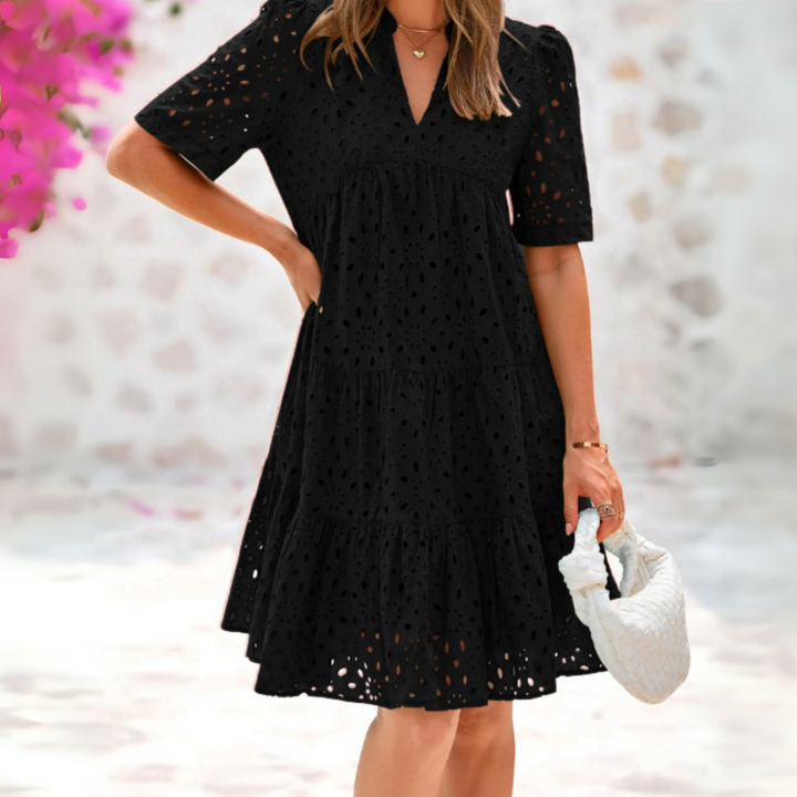Elise™ | Zomerse Jurk met Kanten Details