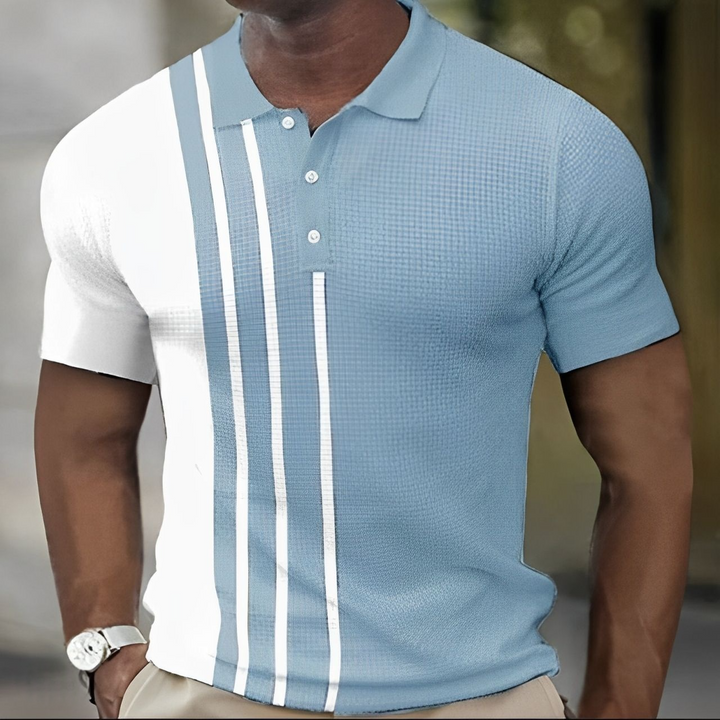 Elio™ | Heren Poloshirt met Stijlvolle Strepen – Slim Fit