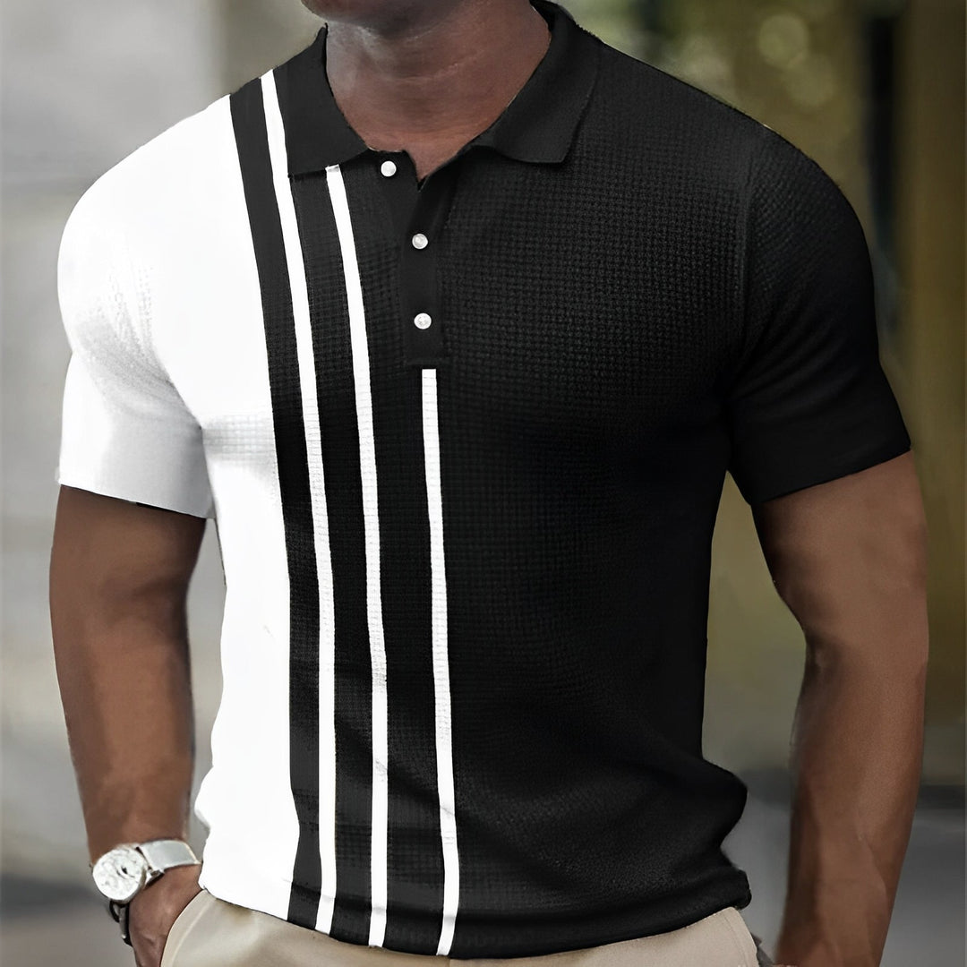 Elio™ | Heren Poloshirt met Stijlvolle Strepen – Slim Fit