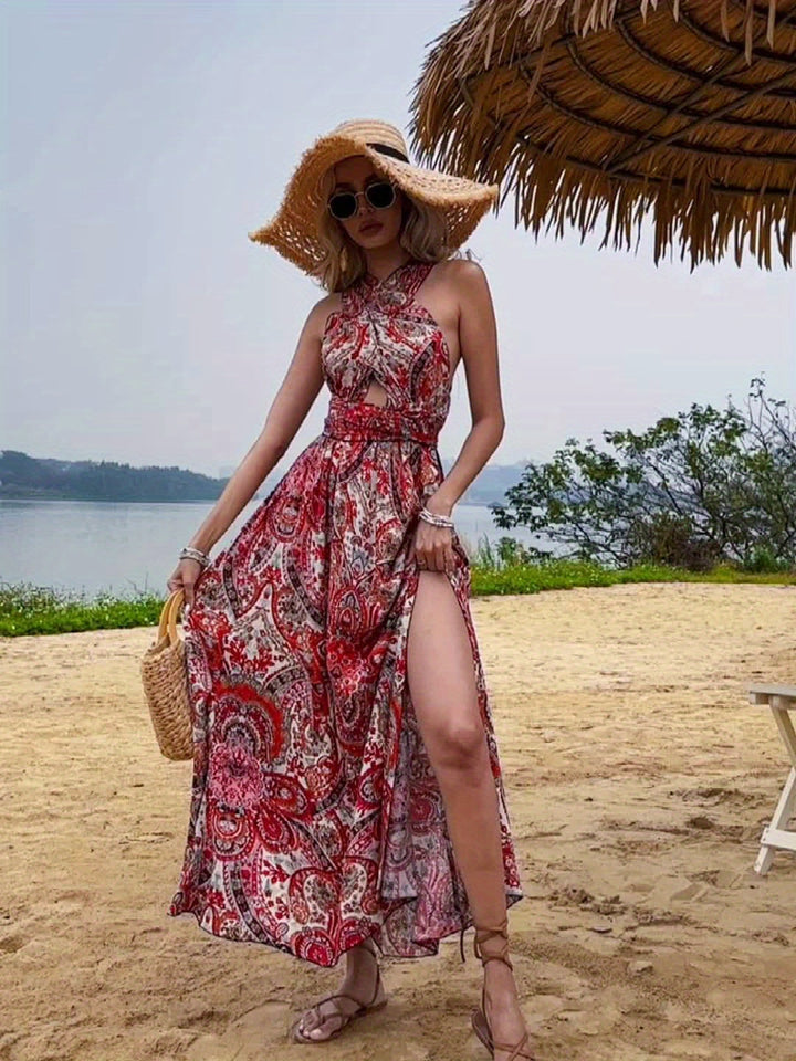 Aurelia™ | Zomerse Halter Maxi-jurk