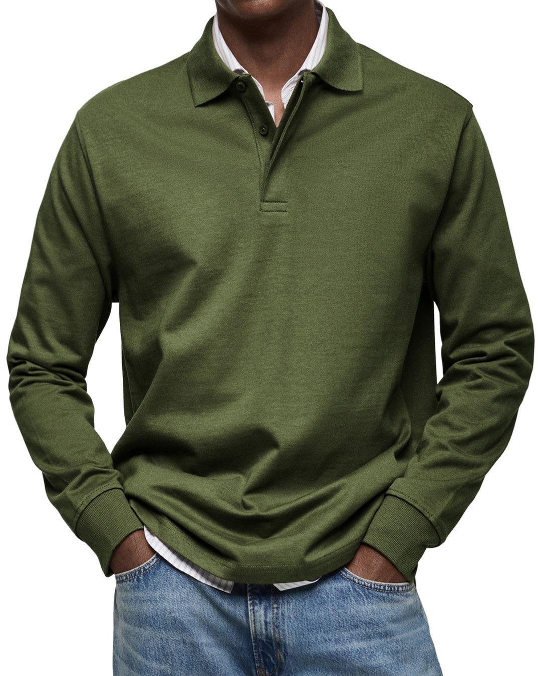 Maarten | Tijdloos poloshirt met lange mouwen