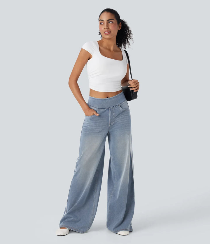 Elira™ | Zachte Comfortbroek met Diepe Zakken