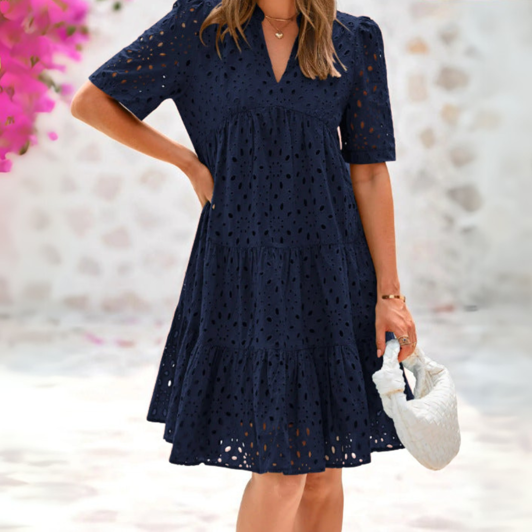 Elise™ | Zomerse Jurk met Kanten Details