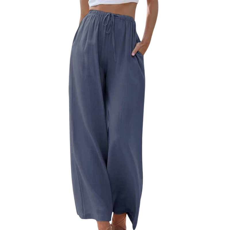 Clara – Luchtige linnen-katoen broek