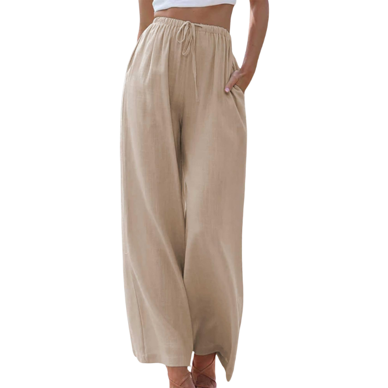Clara – Luchtige linnen-katoen broek