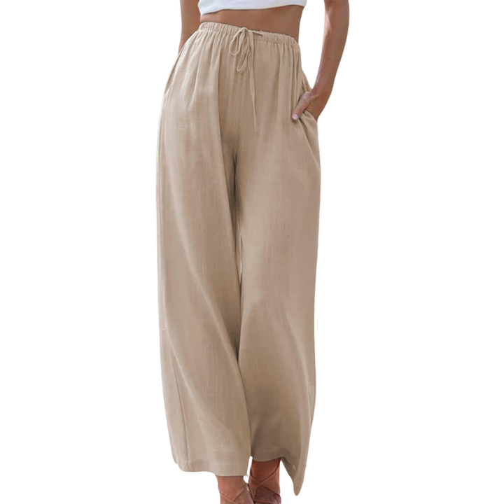Clara – Luchtige linnen-katoen broek