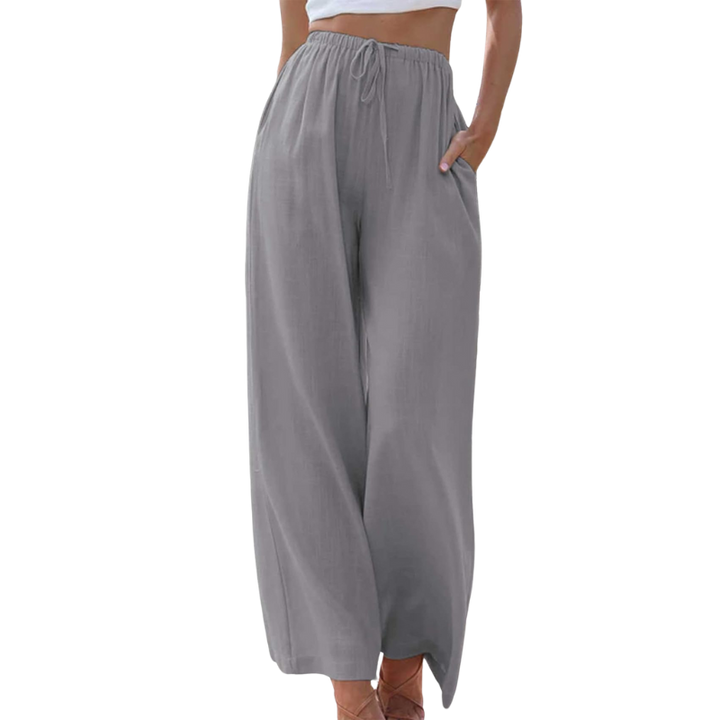 Clara – Luchtige linnen-katoen broek
