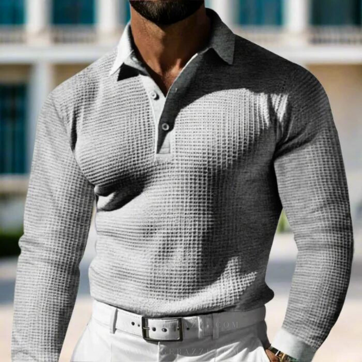 Casper™ | Gebreide Polo Trui met Stijlvolle Warmte