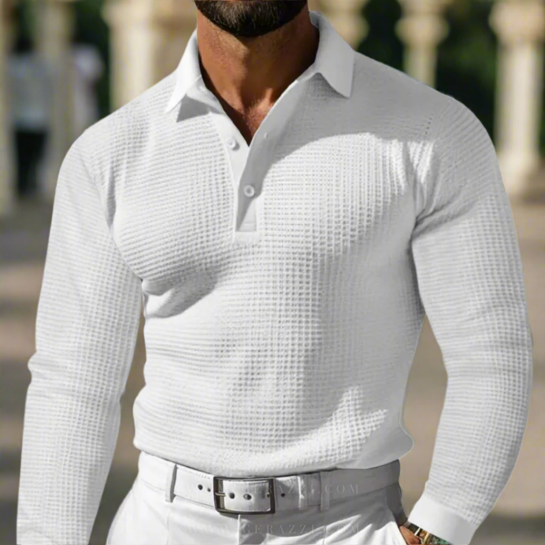 Casper™ | Gebreide Polo Trui met Stijlvolle Warmte