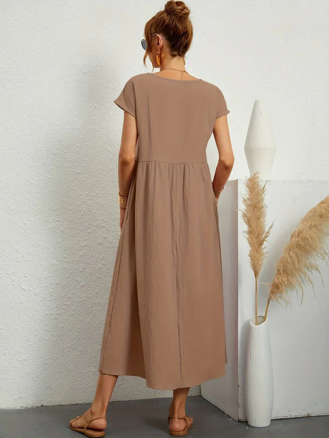 Tara™ – Lichte Katoenen Jurk met Relaxte Pasvorm