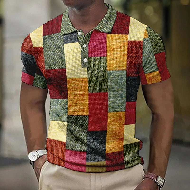 Luca™ | Multicolor Polo in Hedendaagse Stijl