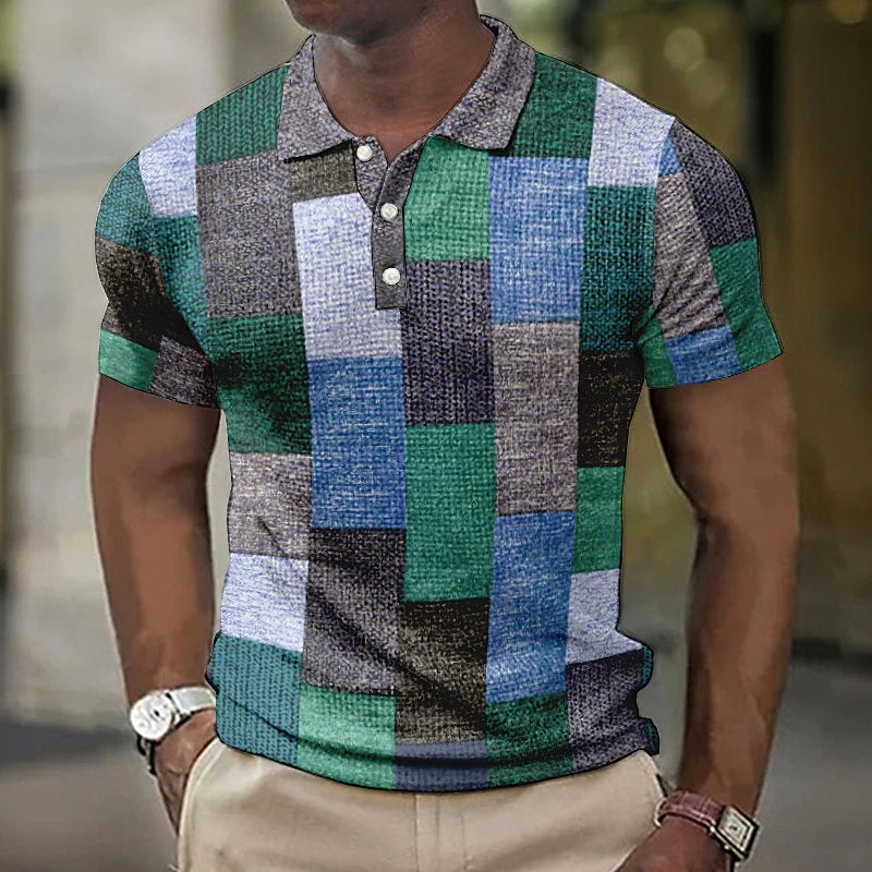 Luca™ | Multicolor Polo in Hedendaagse Stijl