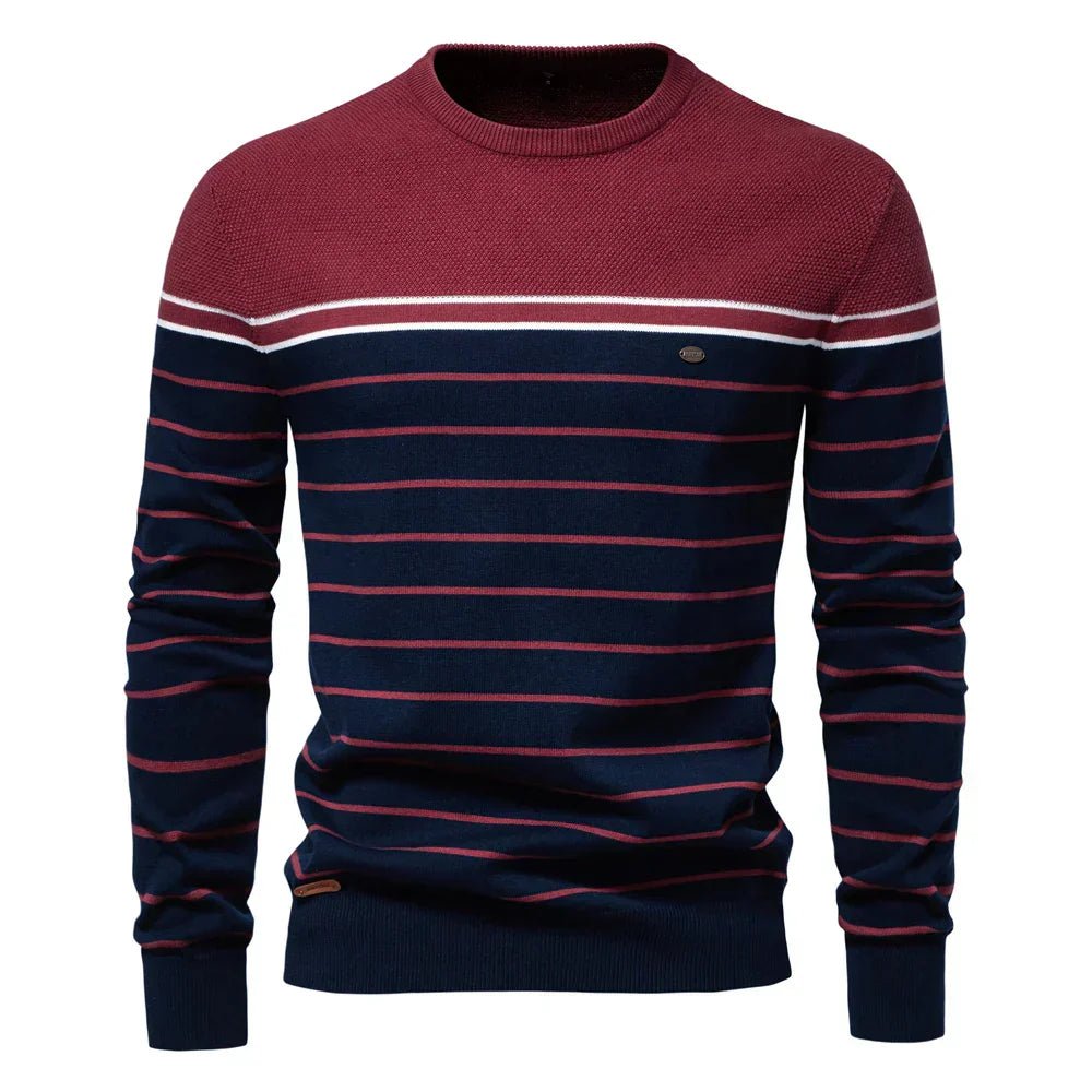 Aiden® | Herentrui met Streepdesign