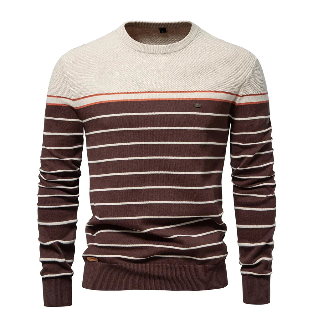 Aiden® | Herentrui met Streepdesign